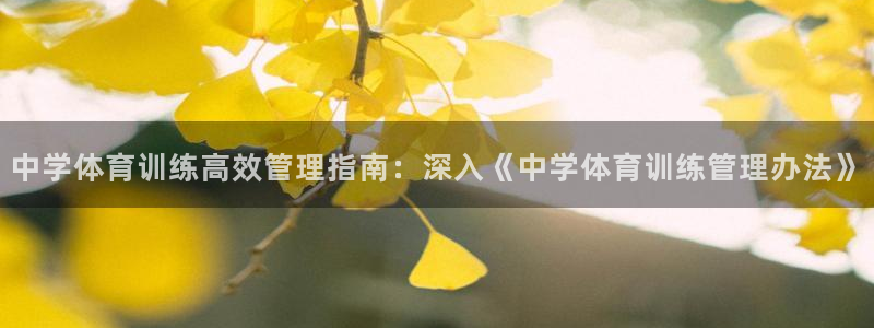 必一体育登录：中学体