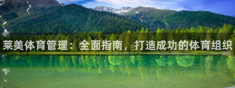 必一体育下载义：莱美体育管理：全面指南，打造成功的体育组织